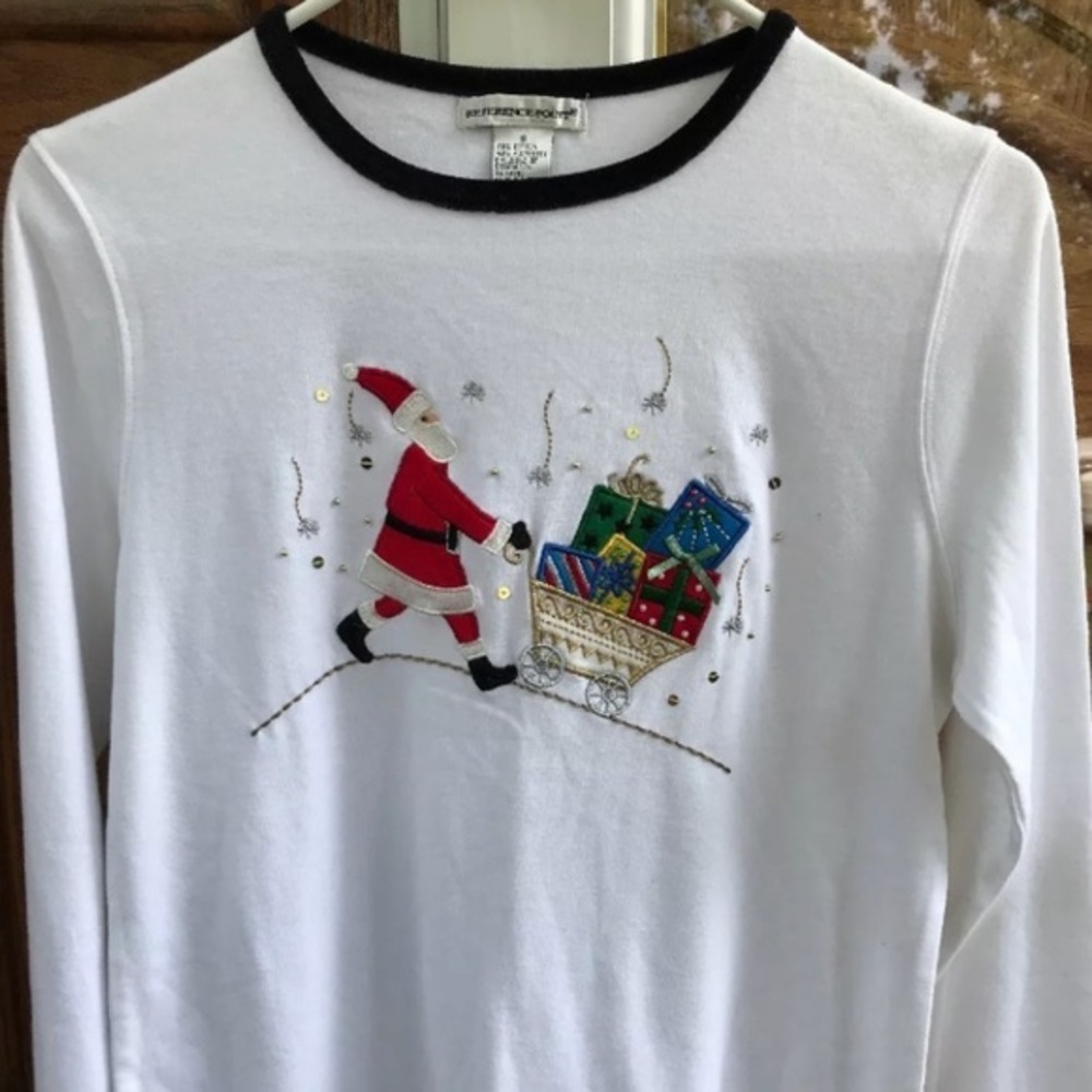 Long sleeve Christmas/Santa Shirt Small